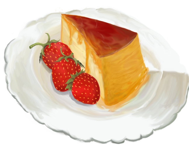 Ilustración de flan
