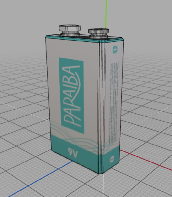 Pila 9v 3D