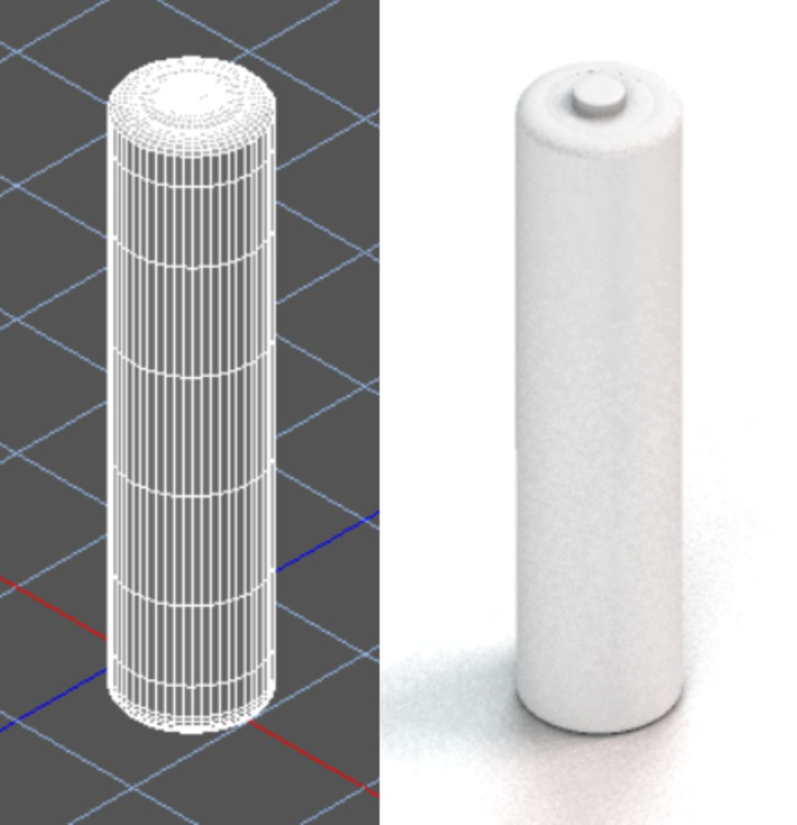 Pila aa 3D