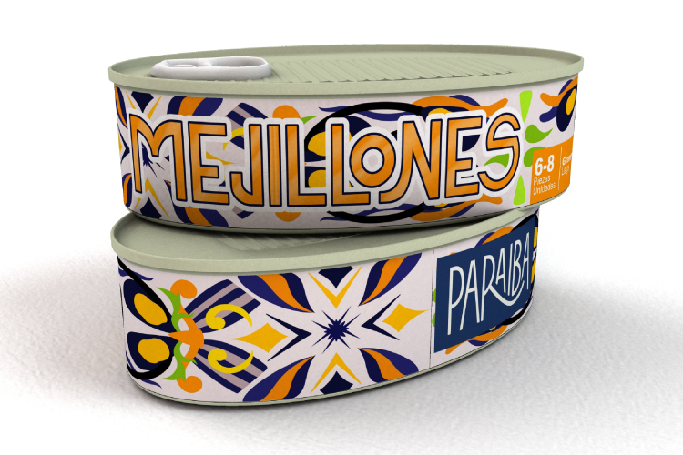 Lata de Mejillones ovalada