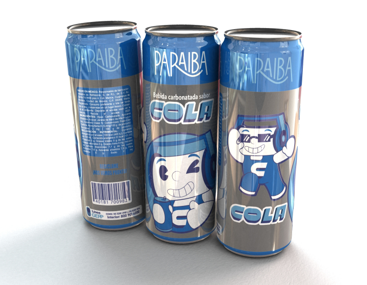 Presentación lata sabor cola