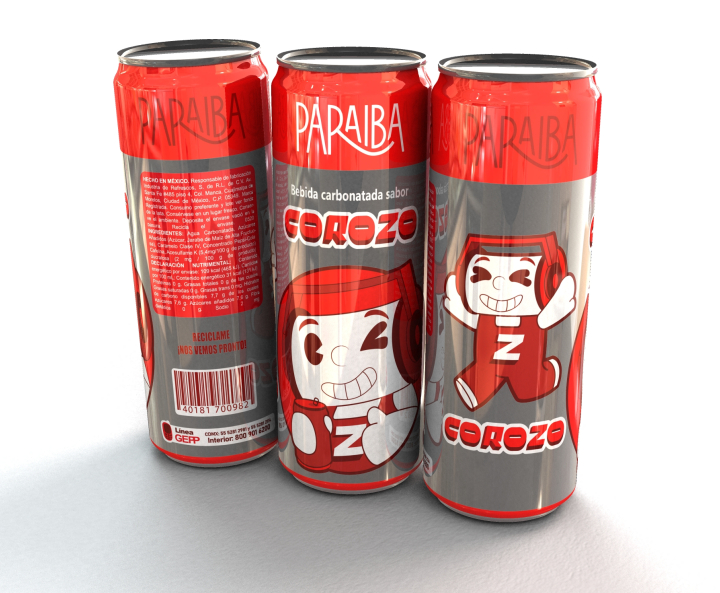 Presentación lata sabor corozo