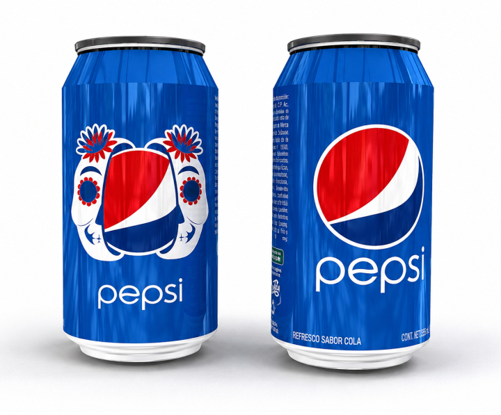 lata de pepsi modelo catrina