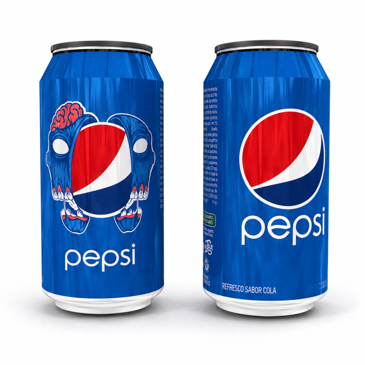 lata de pepsi modelo zombie