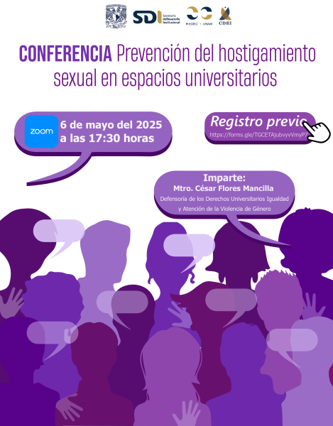 Cartel de prevención del hostigamiento