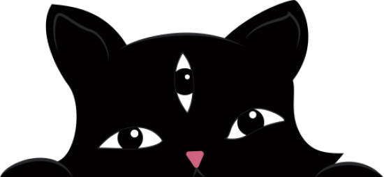 Nyx en estilo cartoon asomandose